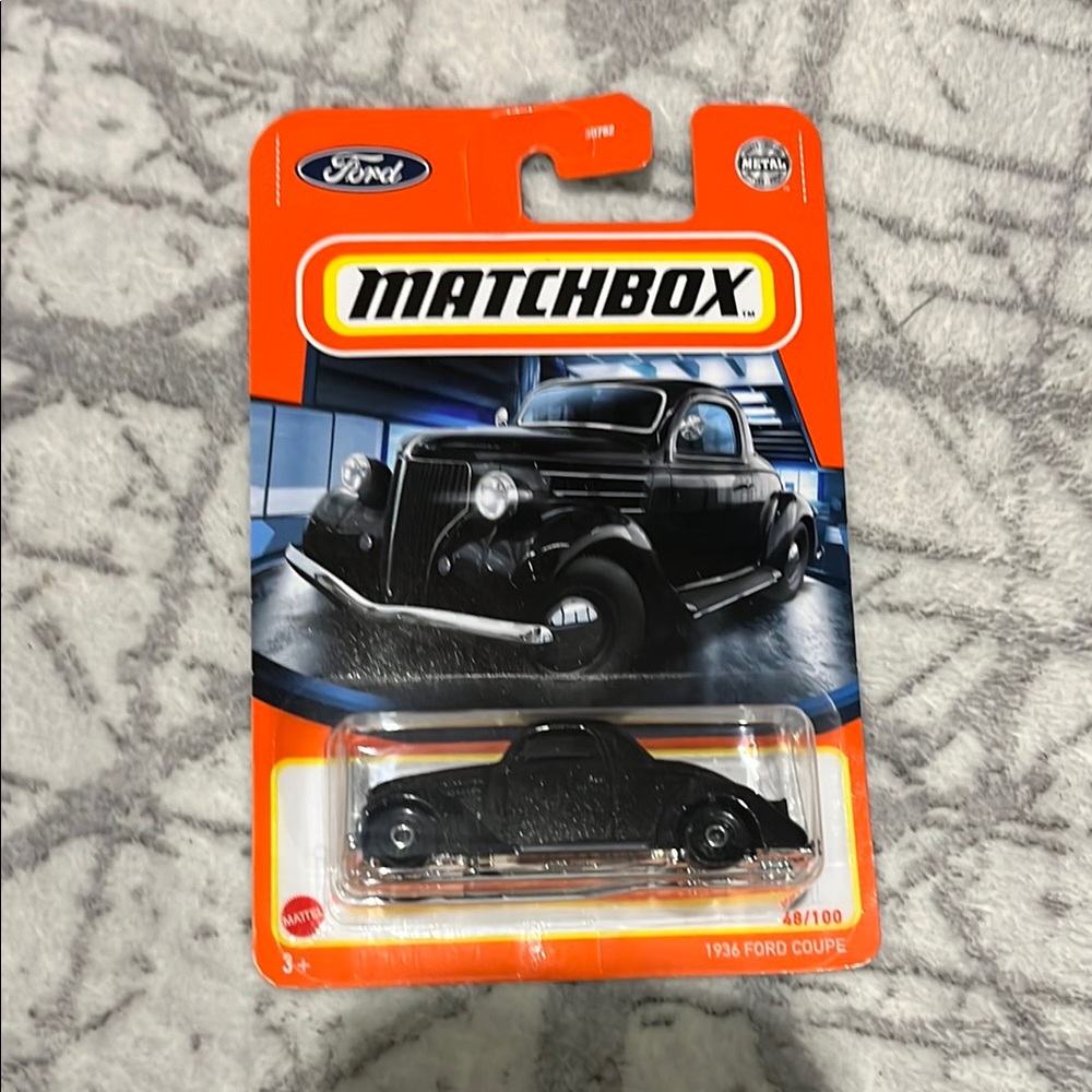 Match Black 1936 Ford Coupe Toy Car